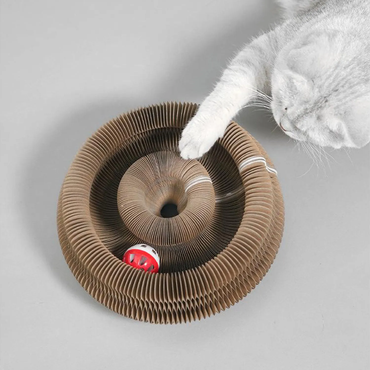 Accordion Cat Scratching Board Corrugated Paper Fun Transformation Cat Toy