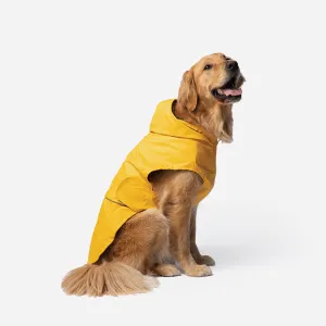 Aden 2.0 Dog Raincoat Yellow – Stylish, Waterproof, Adjustable, with Reflective Piping & Sun Alert Patch