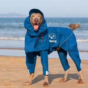 Adjustable Dog Raincoat Waterproof Windproof Dog Coat Fully Wrapped Reflective Dogs Jacket Raincoat