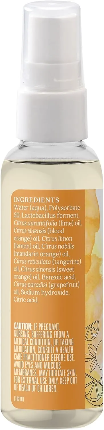 Aura Cacia Citrus Burst Toilet Spray 2 Fl. oz. - Light Aroma, No Synthetic Fragrances