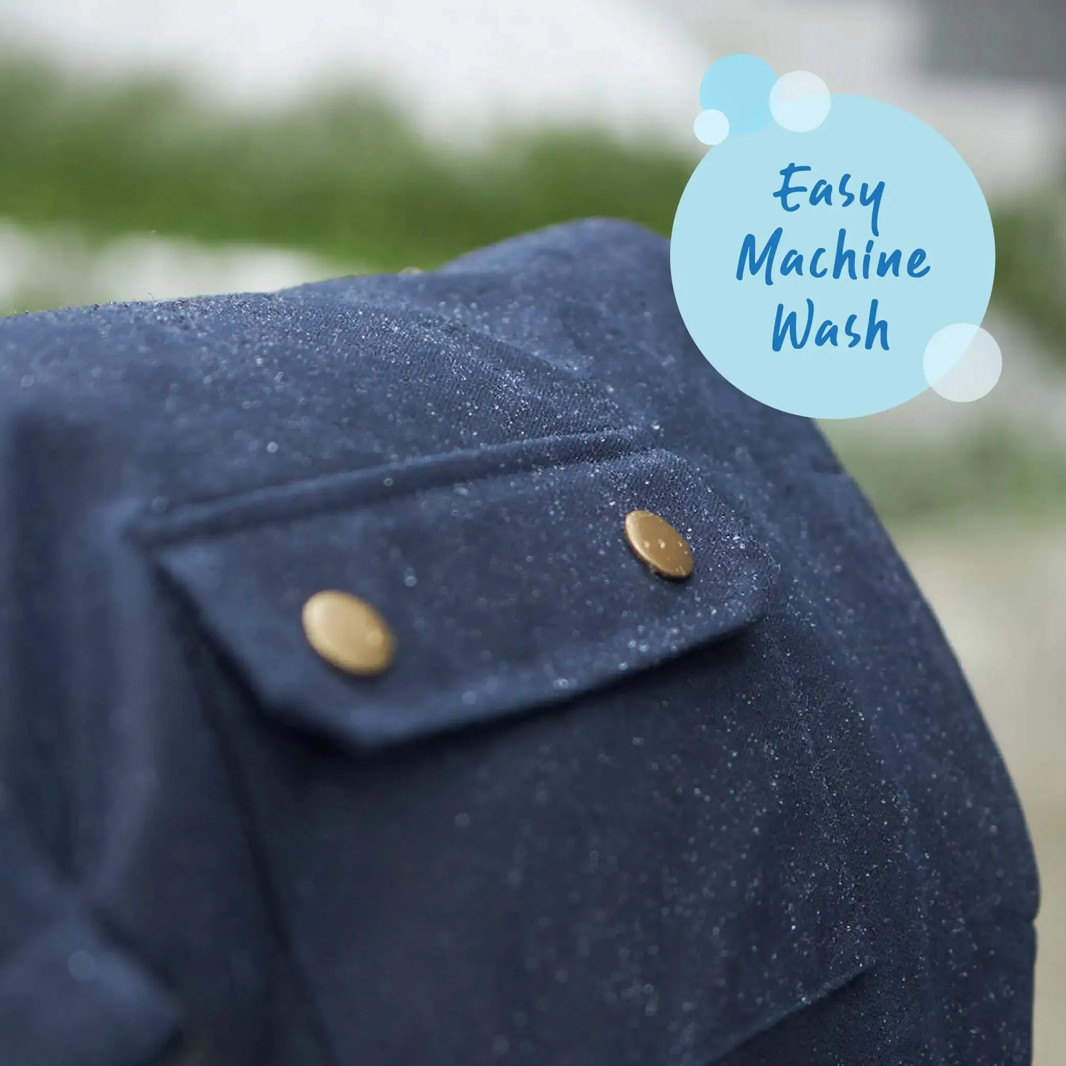 Aussie Oilskin Waterproof Dog Coat - Navy