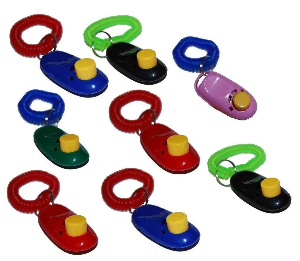 Big Button Training Clickers with Wrist Band