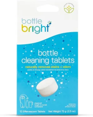Bottle Bright - Clean Stainless Steel, Thermos, Tumbler, Insulated and Reusable Water Bottles  Cleaning Tablets are Easy and Safe to Use