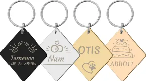 CAMAL Dog Tags Personalized for Pets, Personalized Dog Tag Stainless Steel Pet ID Tags, Custom Pet Tag for Dogs Cats, Various Shapes and Icons Options