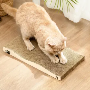 Cat Scratcher, Durable Scratch Pad, Corrugated Cardboard Scratching Board for Indoor Cats, Heavy Duty, Double-Sided Usability, Recyclable, with Catnip