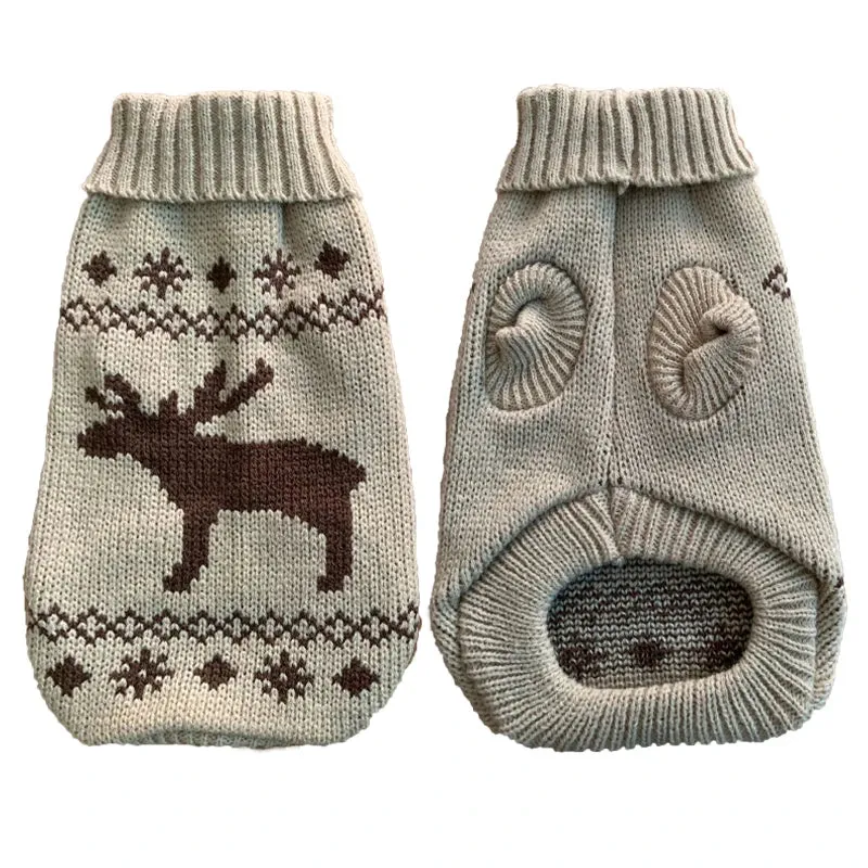 Cozy Knitted Dog Sweater for Small & Medium Dogs