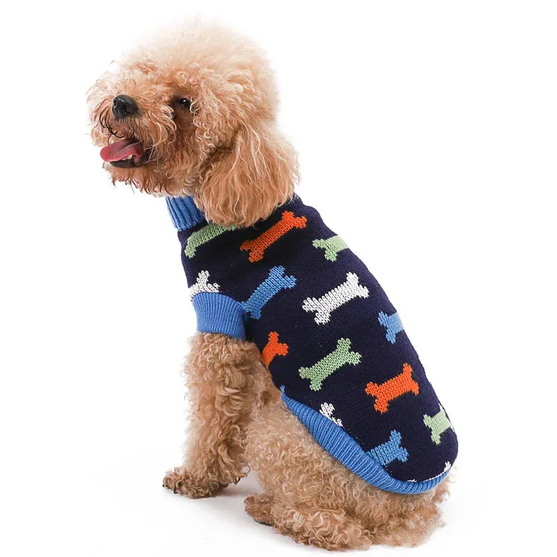 Cozy Knitted Dog Sweater for Small & Medium Dogs