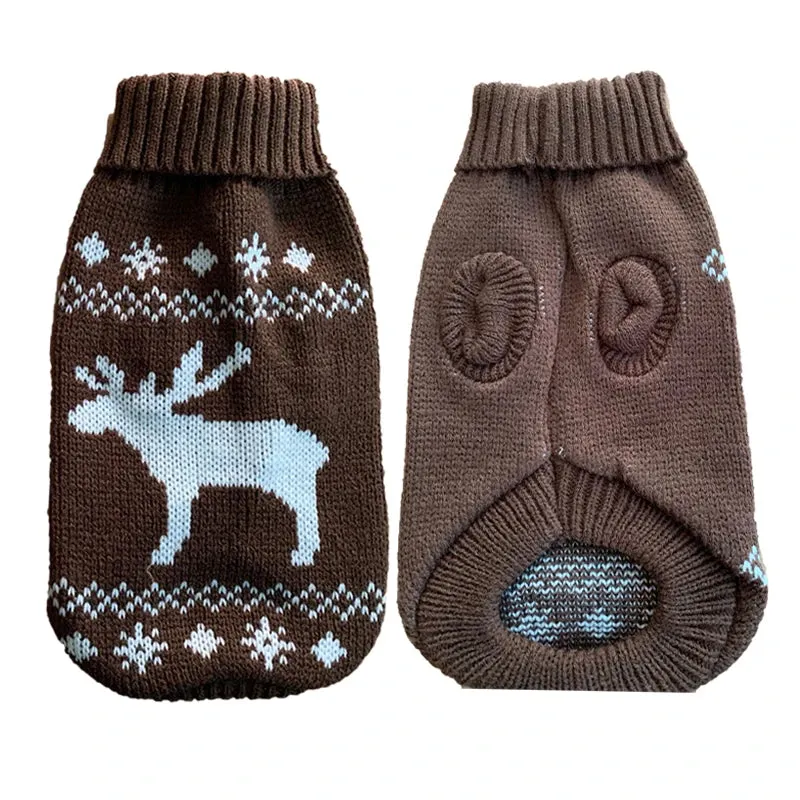 Cozy Knitted Dog Sweater for Small & Medium Dogs