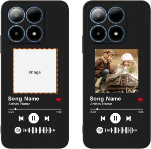 Custom Case Compatible with Boost Summit 5G, Spotify Code Photo Personalized Customized Music Player Song Plaque Image Text Picture Design Shockproof Black Soft Cover Shell