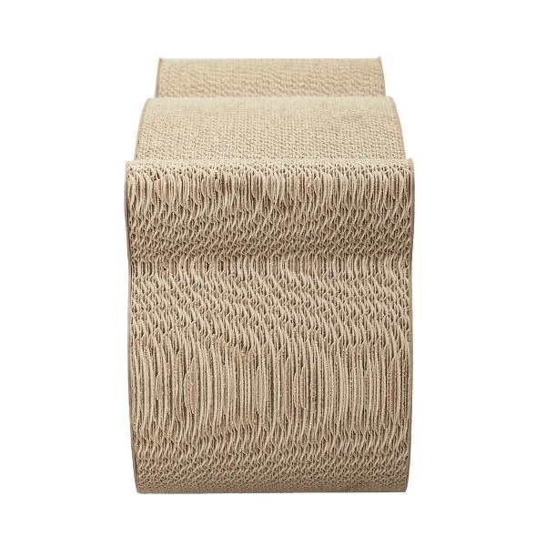 Cute Cat Head-Shaped Corrugated Cardboard Scratcher Toy