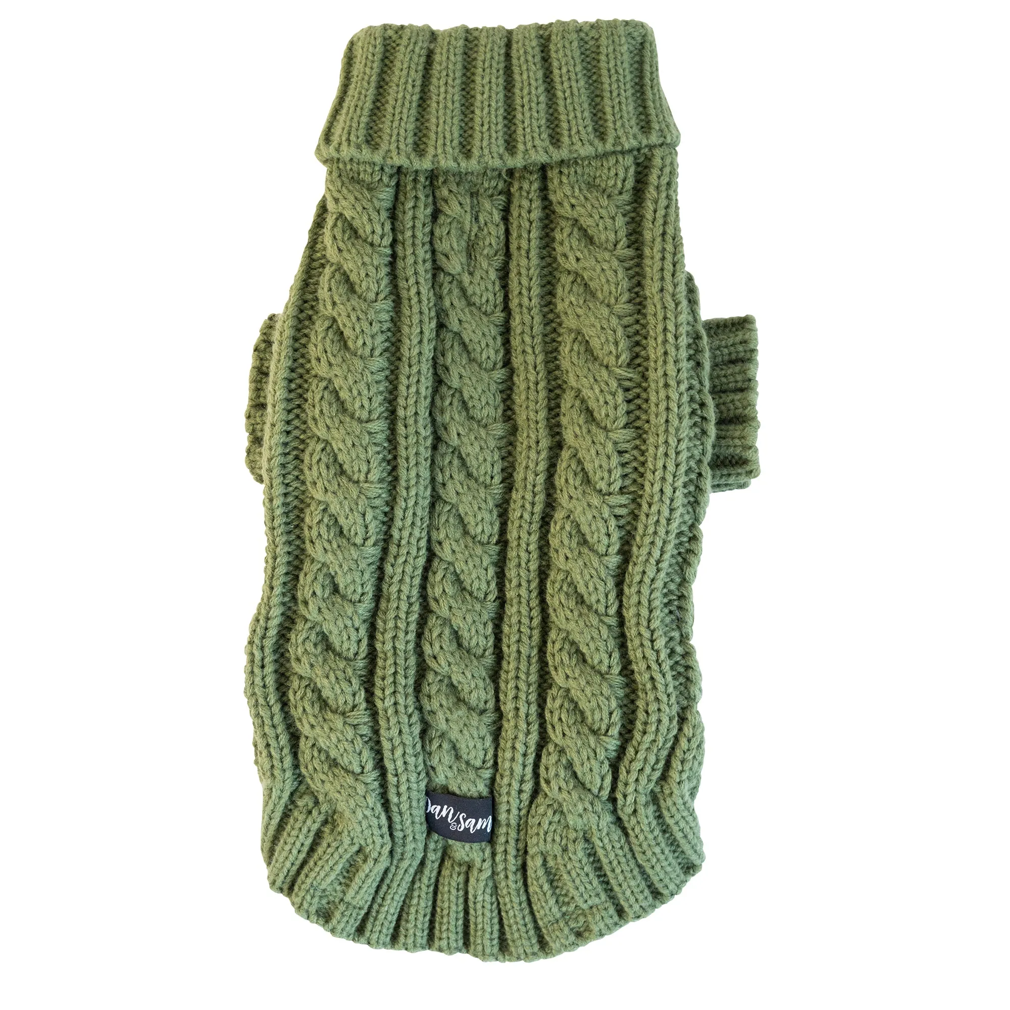 Dan & Sam - Knitted Sweater (Olive Green) - 45cm
