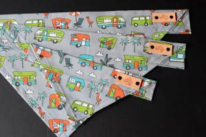 Dog Bandana - Off the Grid (Grey) Cotton Dog Scarf