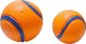 Dog Toy Ball,Rubber Sound-Producing Toy Ball, with a Groove Design That is Resistant to Bites, Has a High Bounce, Dog Training Interactive Pet Toy, Relieving Pet Anxiety,Pack of 2