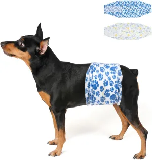 Dono Dog Diapers Male Disposable Male Dog Wraps 40ct Doggie Diapers Wetness Indicator Leak-Proof Dog Belly Wraps, Rapid-Dry Gel Technology Puppy Diapers for Excitable Urination Incontinence, XSmall