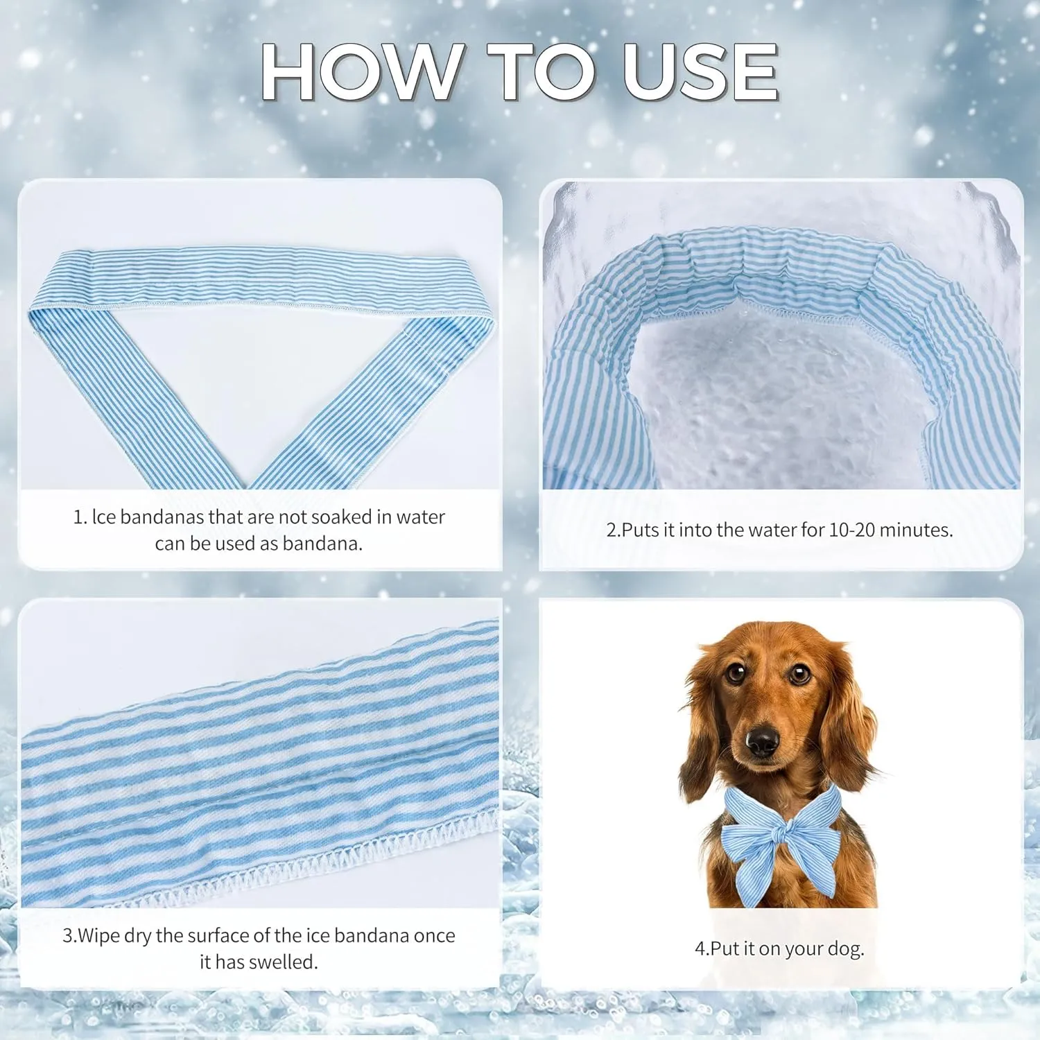 Hotumn Dog Cooling Mat with Free Bandana,Summer Cooling Pad for Small Medium Dogs, Machine Washable for Indoor Use on Beds, Sofas, and in Cars (Grey Shark, Large)