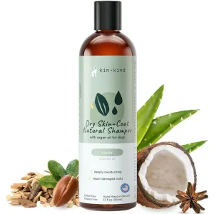 kin kind Dry Skin & Coat Argan Oil Natural Shampoo for Dogs (12 oz)