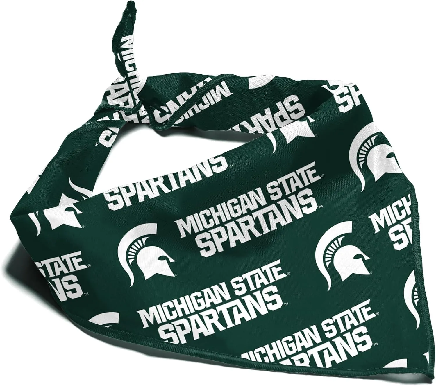 Michigan State Spartans NCAA Officially Licensed Bandana for Dogs and Cats | Fits Pets Great Gift Idea | Easy-to-Tie (Large, 28")