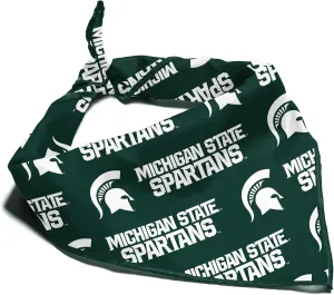 Michigan State Spartans NCAA Officially Licensed Bandana for Dogs and Cats | Fits Pets Great Gift Idea | Easy-to-Tie (Large, 28")