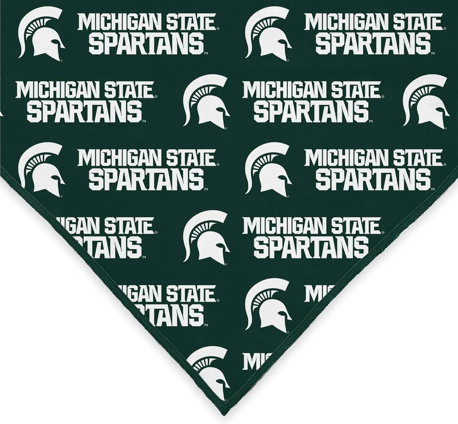 Michigan State Spartans NCAA Officially Licensed Bandana for Dogs and Cats | Fits Pets Great Gift Idea | Easy-to-Tie (Large, 28")