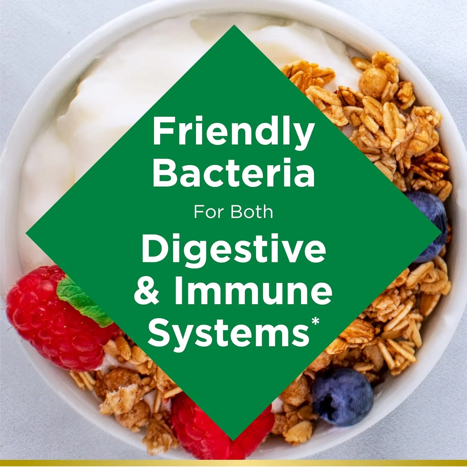 Nature's Bounty Acidophilus Probiotic, Daily Probiotic Supplement, Digestive Health, 200 Tablets, Twin Pack