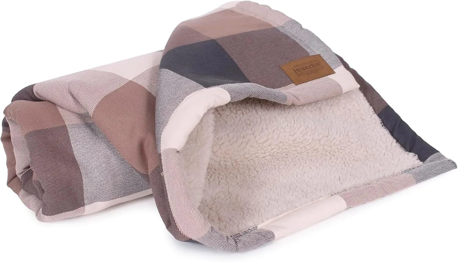 PENDLETON Berber Pet Blanket - Block Plaid