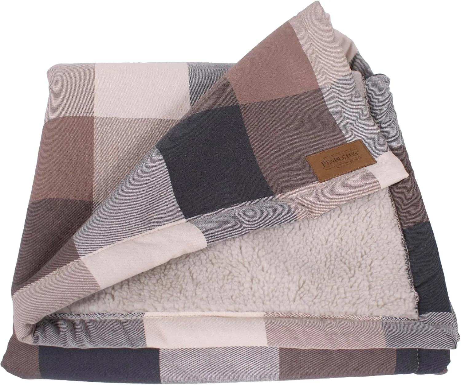PENDLETON Berber Pet Blanket - Block Plaid