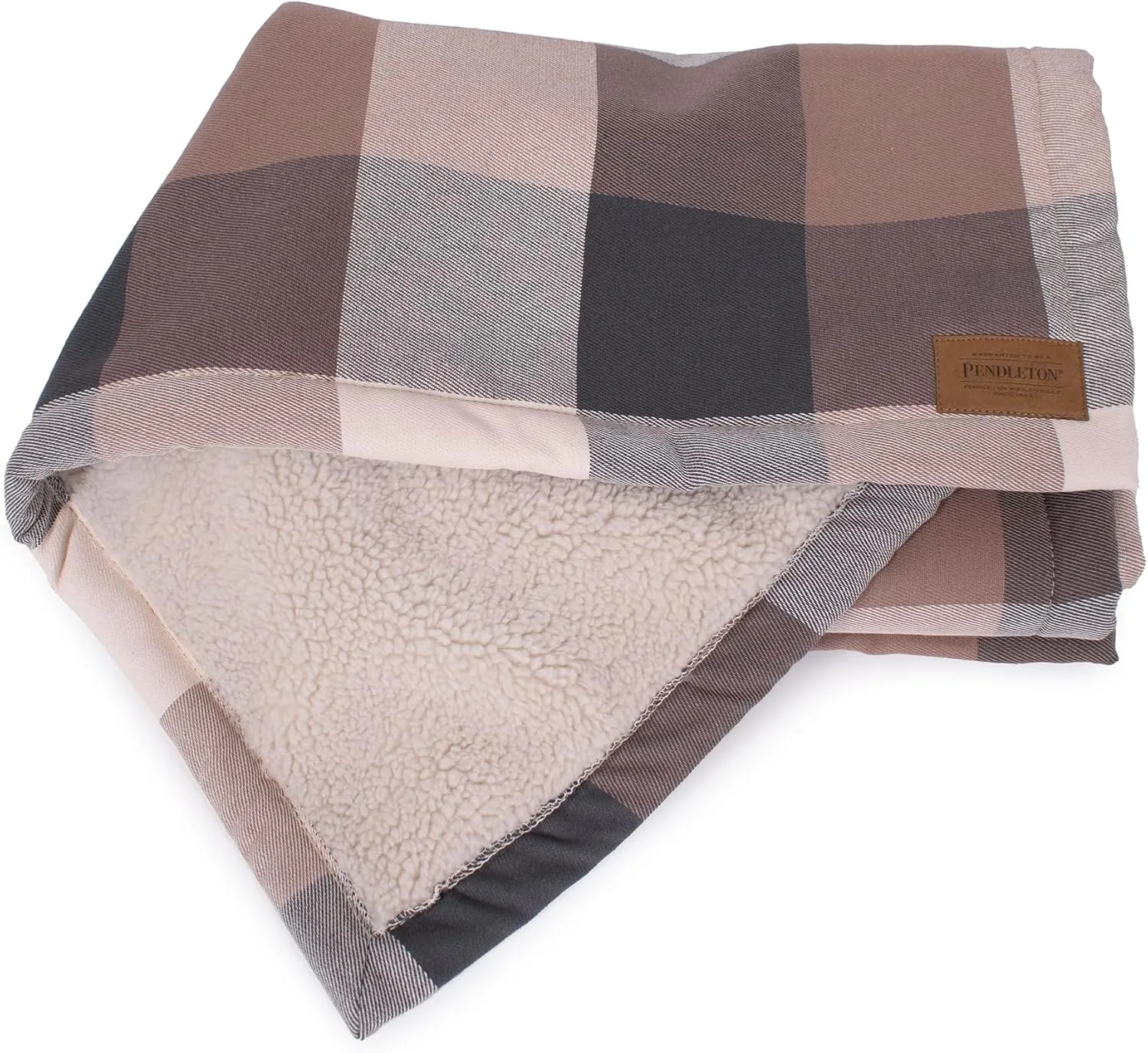 PENDLETON Berber Pet Blanket - Block Plaid