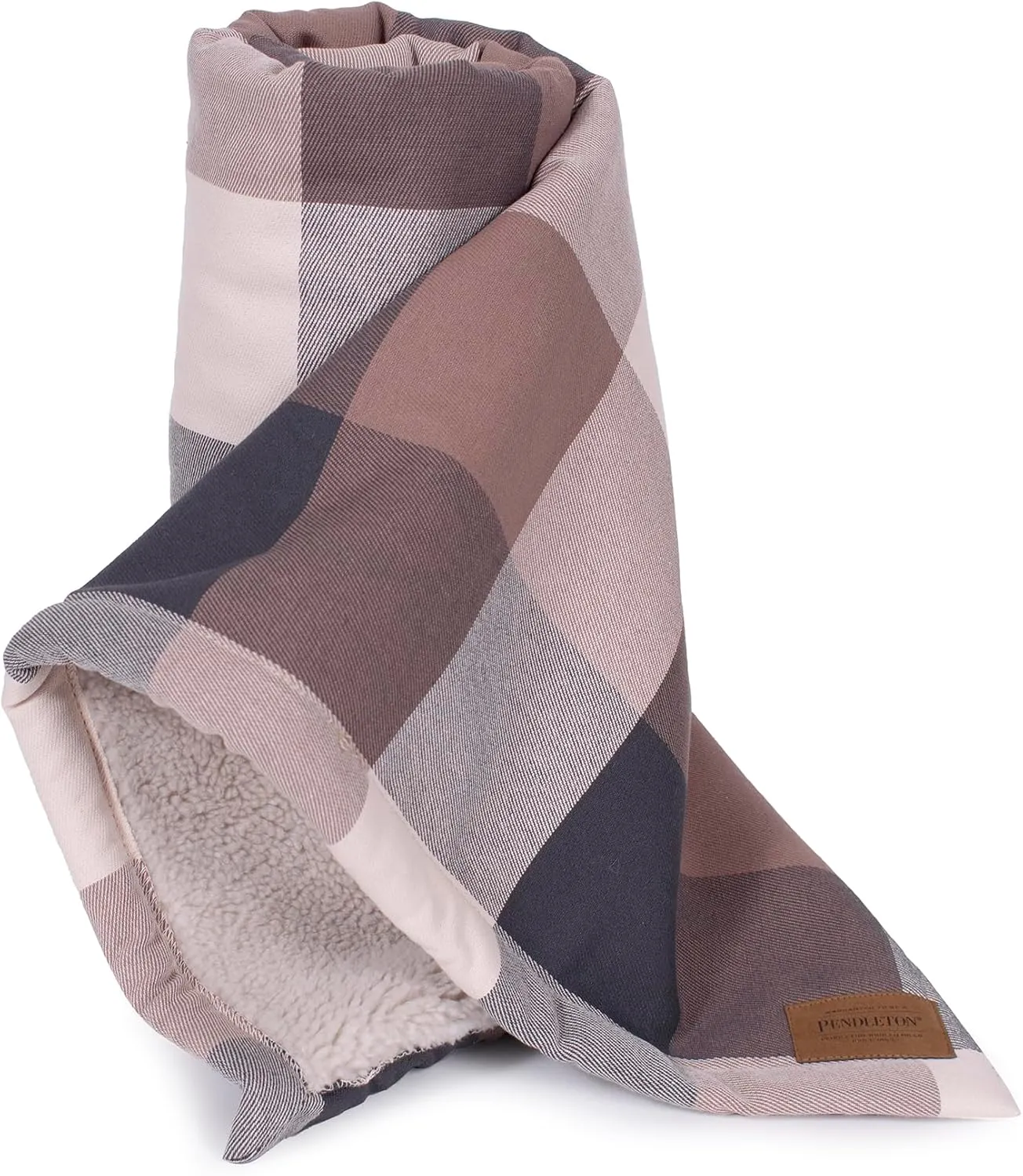 PENDLETON Berber Pet Blanket - Block Plaid