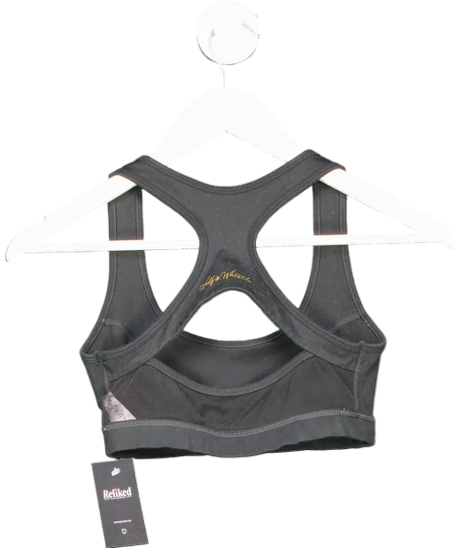 Wolf & Whistle Black Sports Bra UK 8