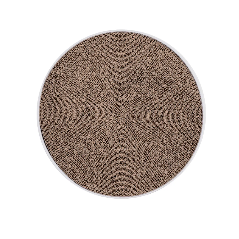 Zodiac Cat Kitten Round Scratch Lounge Corrugated Cardboard Scratcher Board Moruya