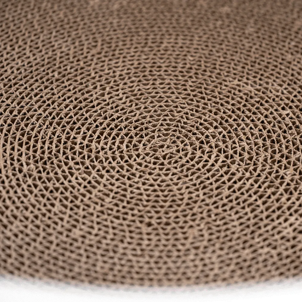 Zodiac Cat Kitten Round Scratch Lounge Corrugated Cardboard Scratcher Board Moruya